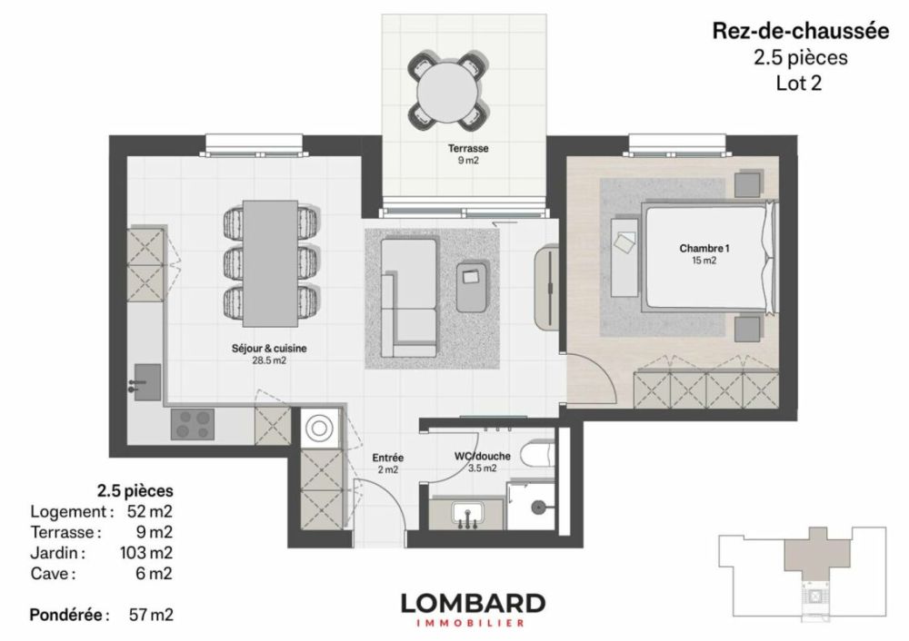 Appartement 2.5 pièces à Forel FR - Bild 13