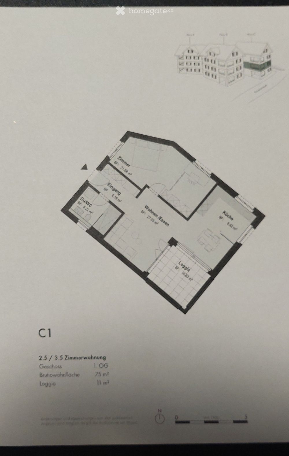 Moderne 2.5-Zimmer-Neubau-Wohnung in Kaltbrunn mit Loggia und Tiefgaragenplatz - Bild 2