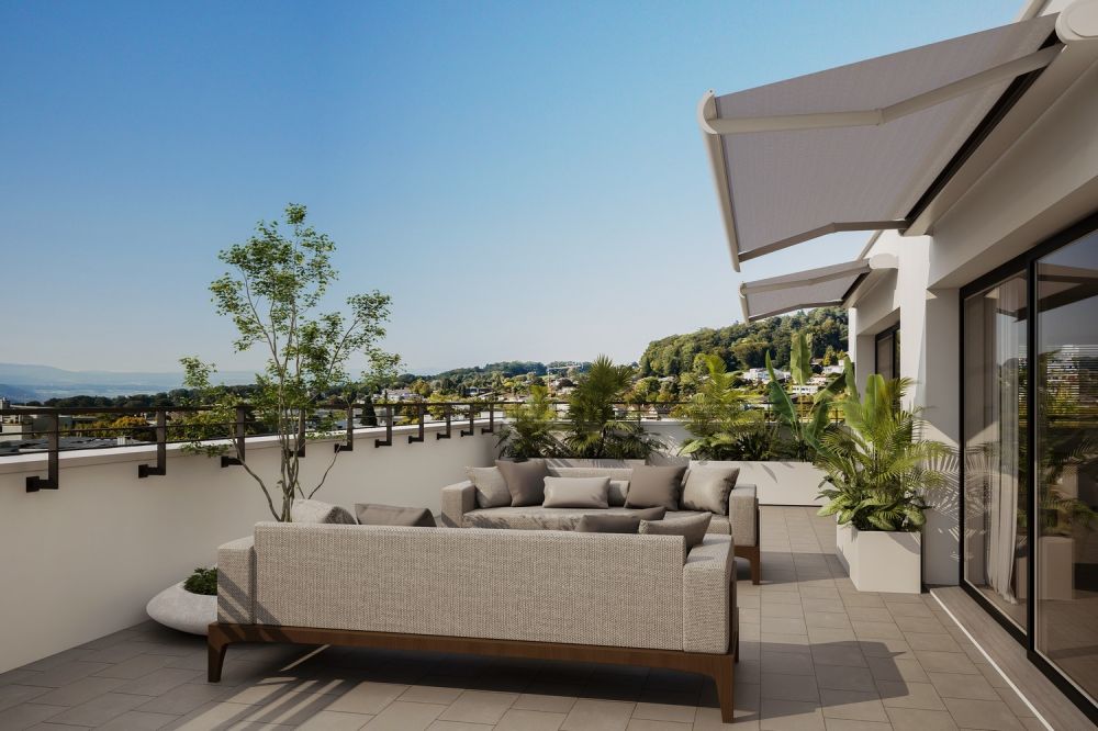 Exklusives Wohnen  2.5-Zimmer-Attikawohnung in 8967 Widen (Berikon) - Terrasse