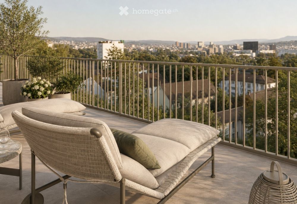 Neubau-Erstbezug: 2.5-Zimmer-Terrassenwohnung mit Weitblick - Bild 1
