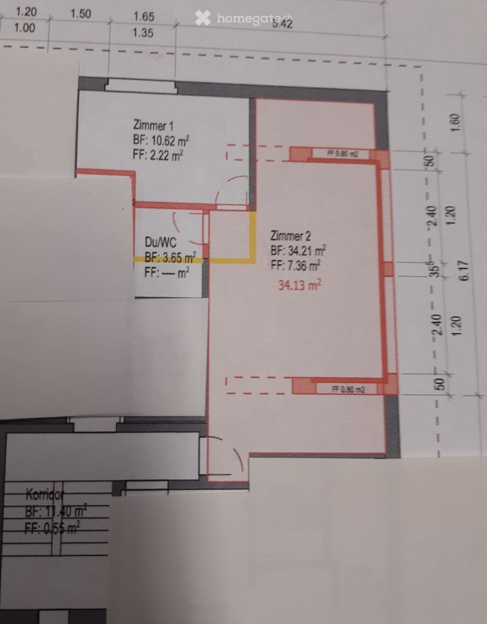 Neue 2.5-Zimmer-Dachwohnung in Möriken AG - Bild 9