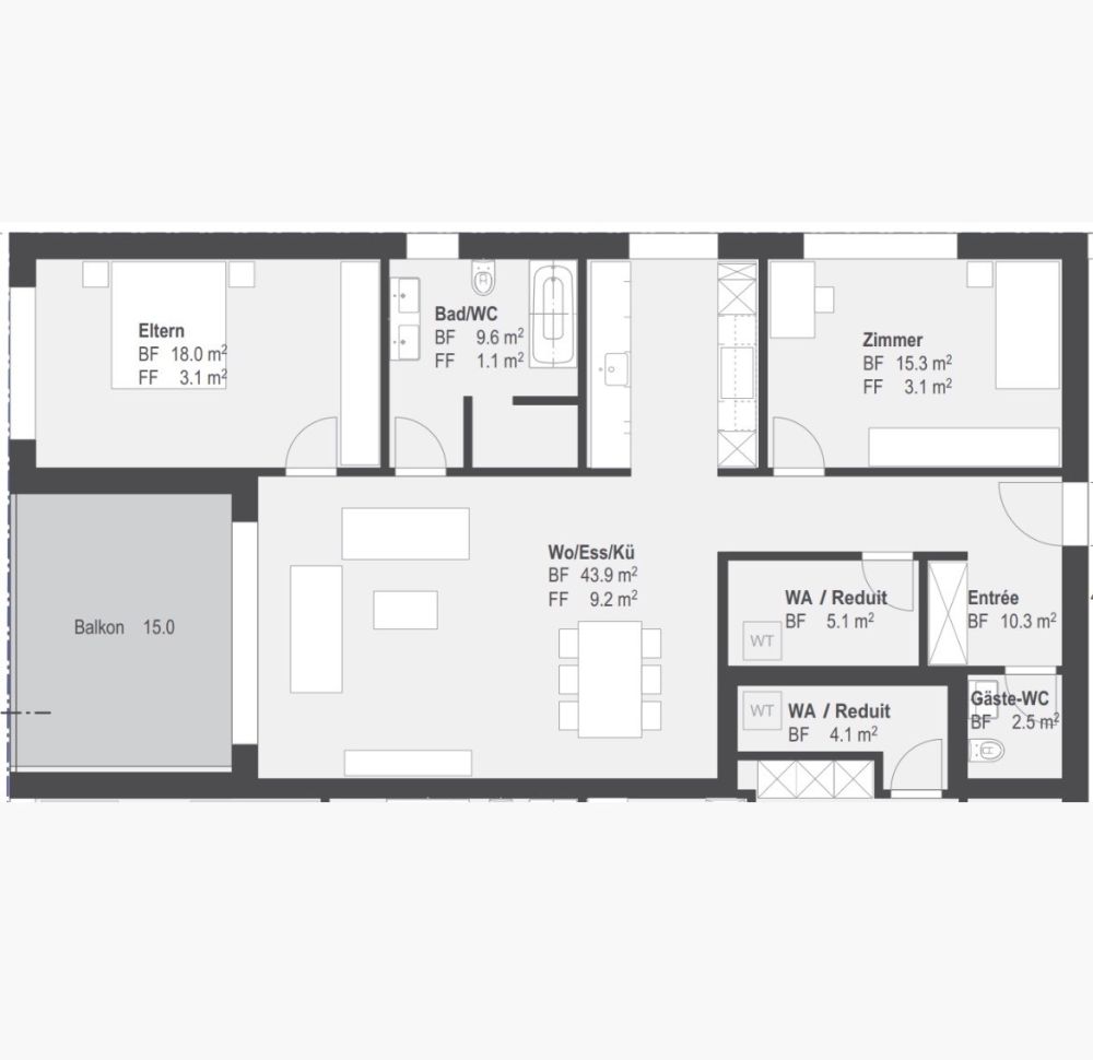 Moderne Neubau 3,5 Zimmer- Wohnung - Bild 2