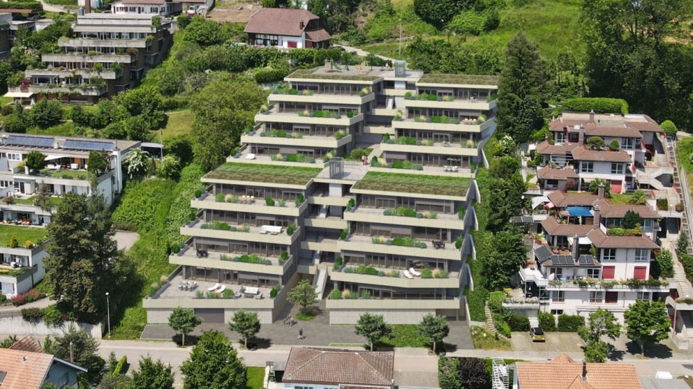 4½-Zimmer-Terrassenhaus mit Aussicht auf Alpen und Aarelandschaft - Bild 2
