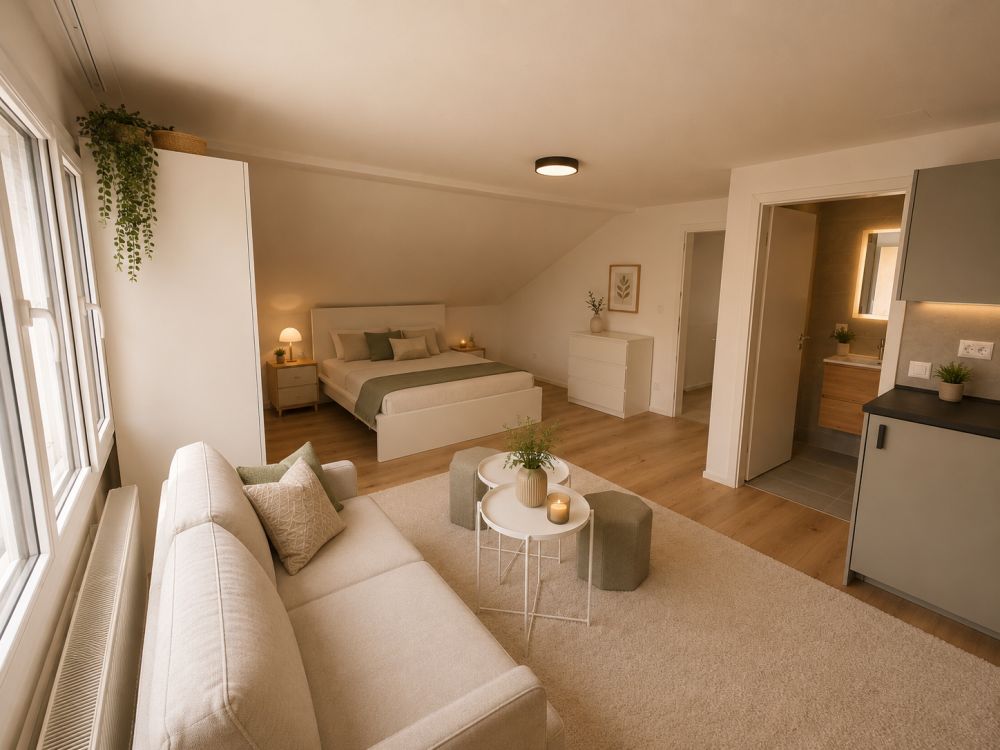 1 Zimmer Wohnung Möbliert ! Frisch Renoviert - Bild 3