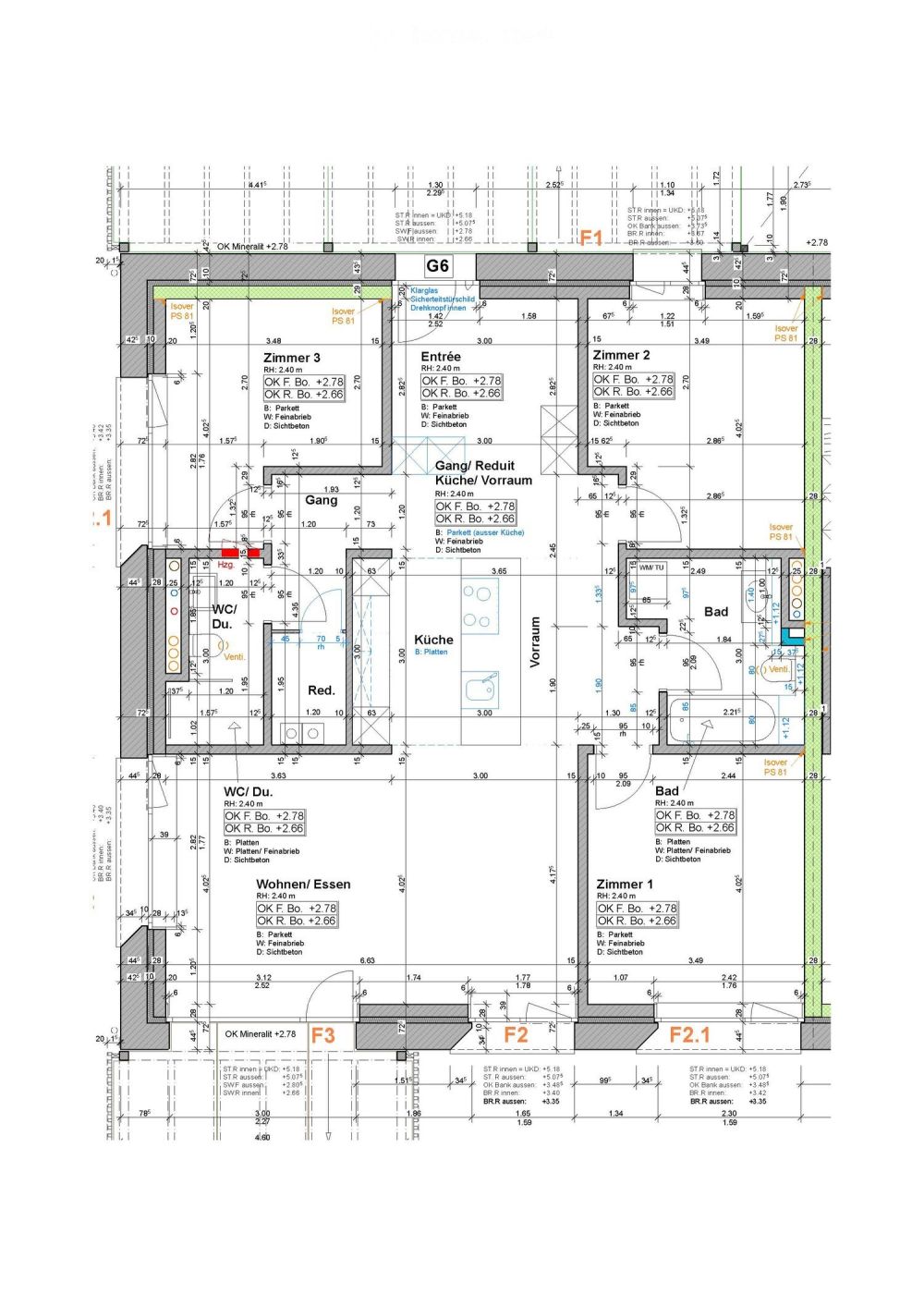 Moderne 4.5-Zimmer-Neubauwohnung mit Balkon, Laubengang und schöner Aussicht in Seedorf BE - Bild 9
