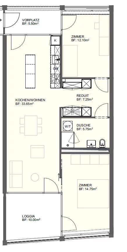 3,5-Zimmer-Wohnung, Neubau in Visp - Bild 5