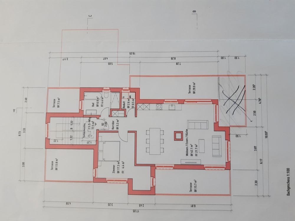 Attika 2.5 Zimmer möbliert befristet - Bild 3