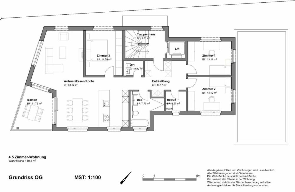 4.5 Zimmer-Wohnung - Bild 5
