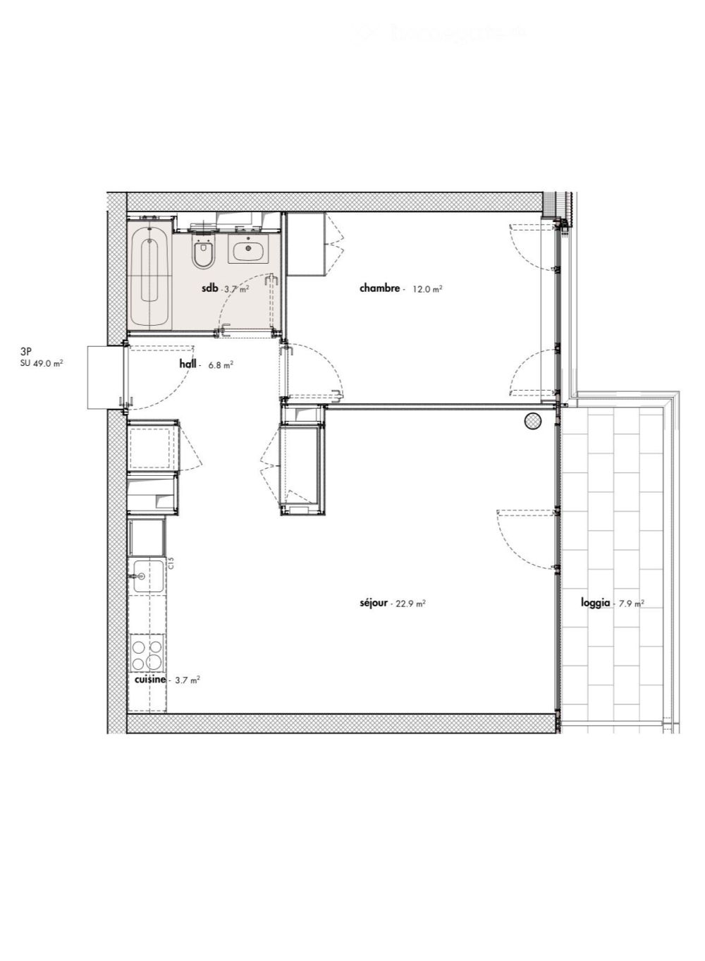 Reprise de bail – Bel appartement de 3 pièces dans l'Écoquartier Belle-Terre (Thônex) - Bild 5