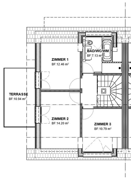 4.5 Maisonette - Zimmerwohnung mit Wintergarten und Balkon - Neubau 2026 - Bild 3