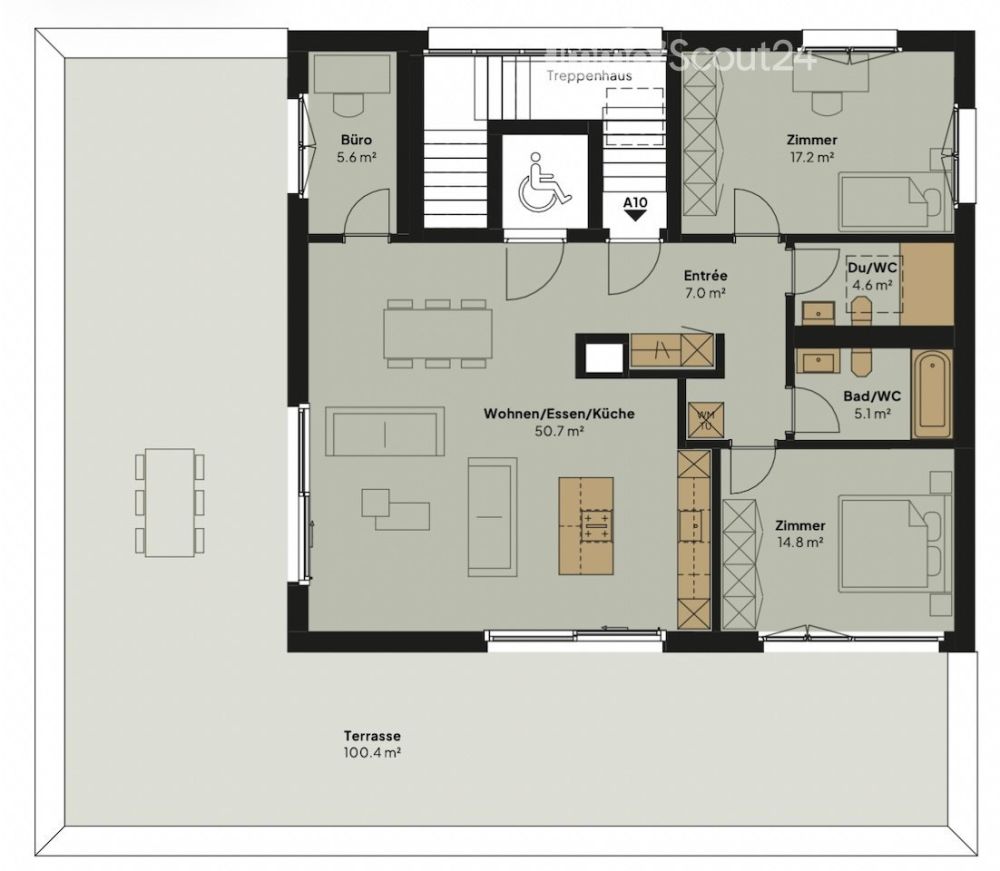 Charmante Moderne  3.5-Zimmer-Dachwohnung in Küttigen – Neubau, Erstvermietung - Bild 3