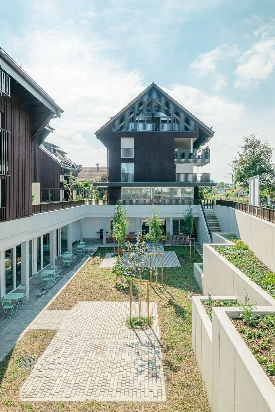 Hochwertige Neubauwohnungen im Herzen von Dachsen - Haus B und Gemeinschaftsbereich
