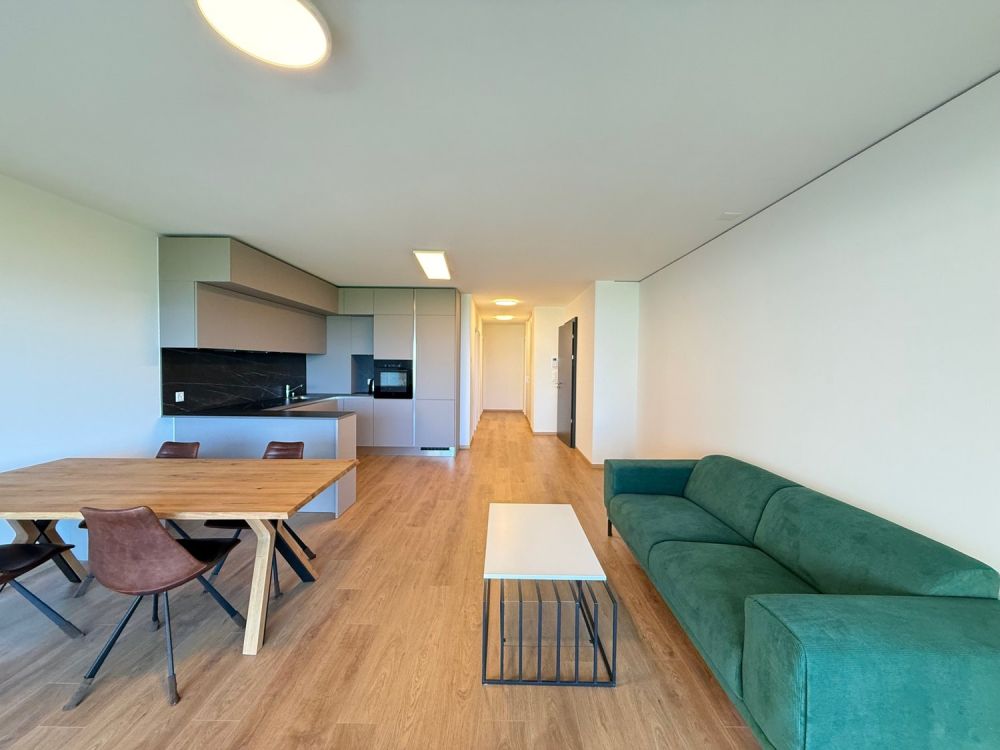 Beau 3.5 pièce neuf de stanting avec terrasse & jardin dans résidence avec piscine - Bild 2