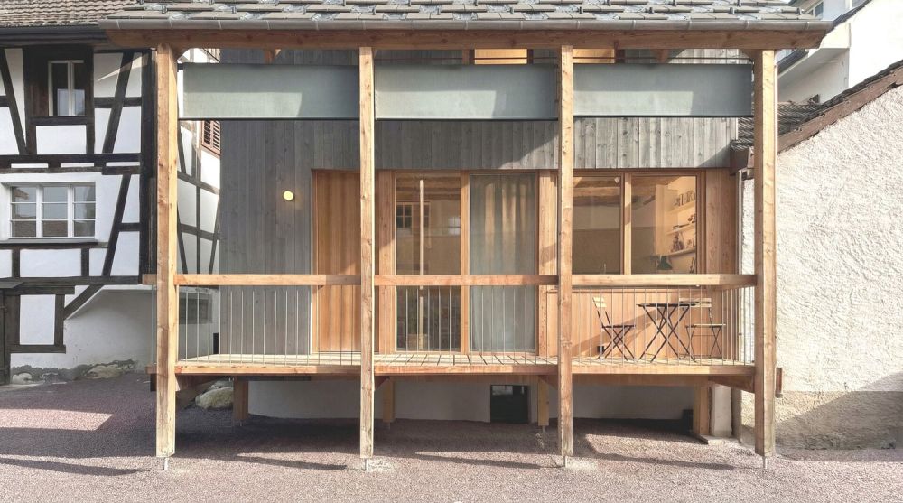 Tiny House mit privater Gartenidylle im historischen Dorfkern - Frontal