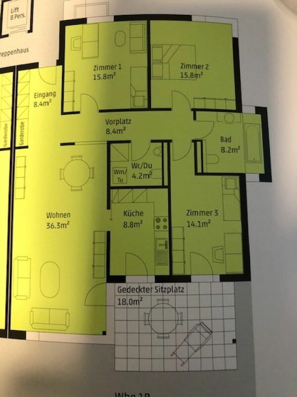 Grosszügige 4½-Zimmerwohnung mit Gartensitzplatz - Bild 6