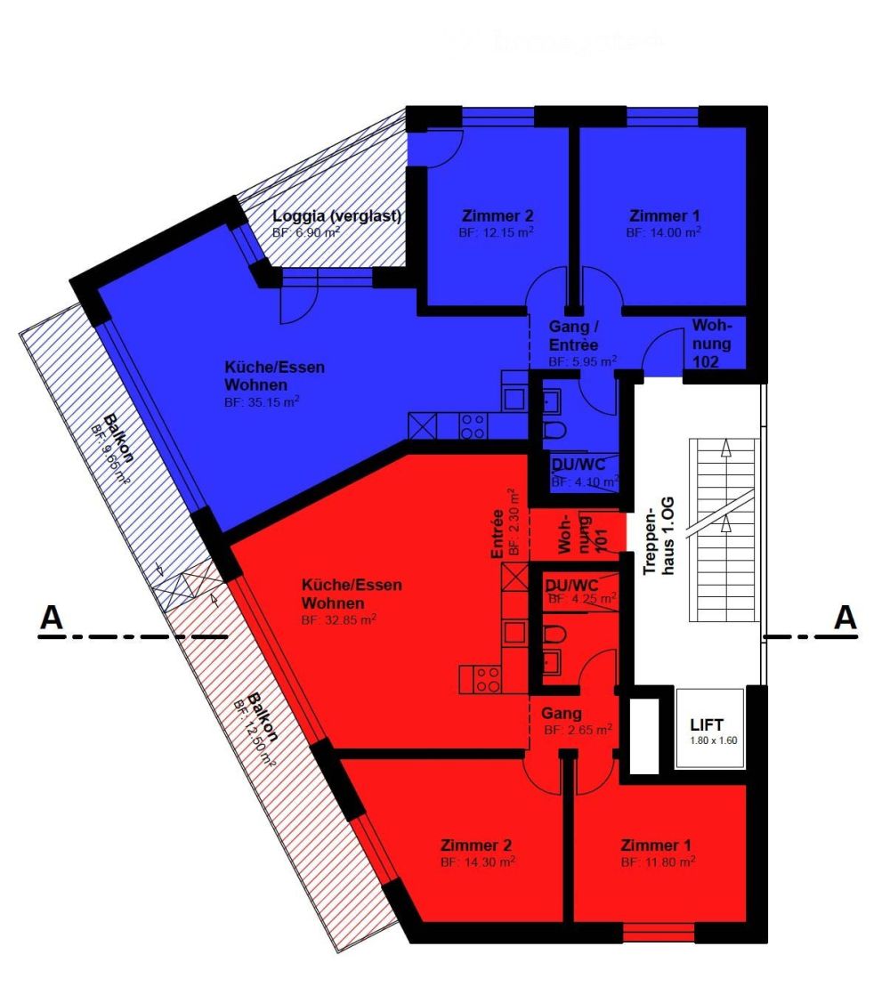 Moderne 3.5 Zimmer NEUBAU-Wohnung zu vermieten - Bild 12