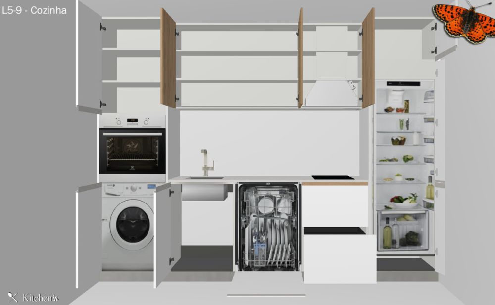 STUDIO - Neuf avec un balcon - Cuisine (image de synthèse)