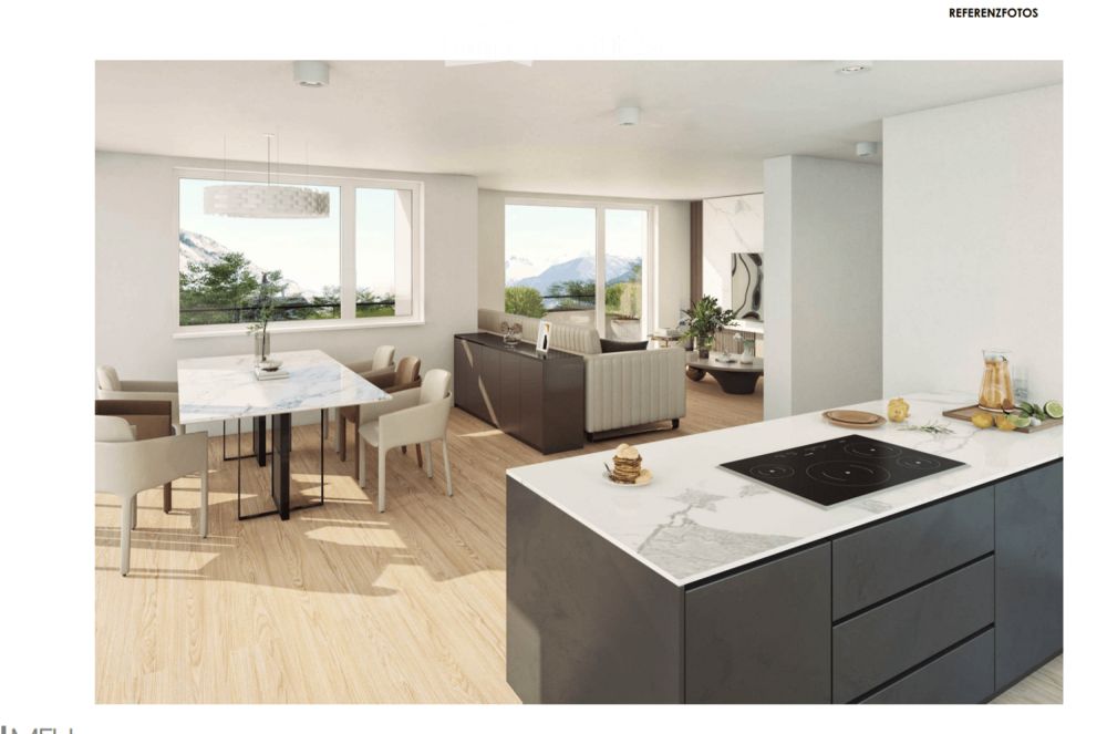 Exklusive 5.5-Zimmer-Attikawohnung mit Panoramaterrasse in Glis - Bild 3