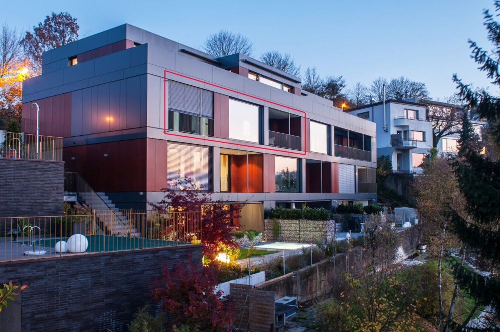 Modernes, ländliches Wohnen mit herrlichem Ausblick über Binningen - W3 - Ansicht Garten