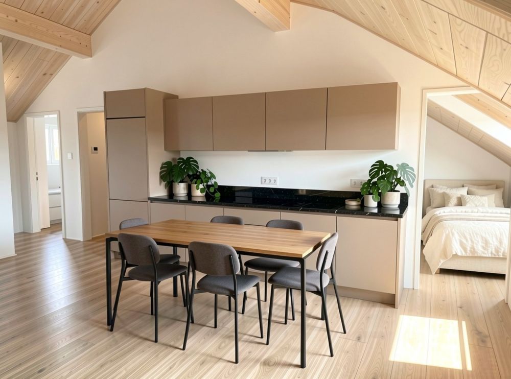 Erstbezug neue 3.5-Zimmer-Dachgeschosswohnung mit viel Holz - Bild 2