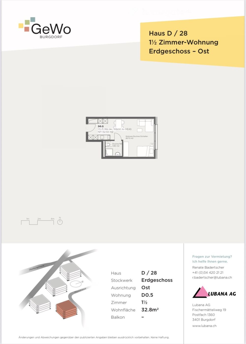 Attraktive 1.5-Zimmer-Wohnung in Burgdorf - Bild 4