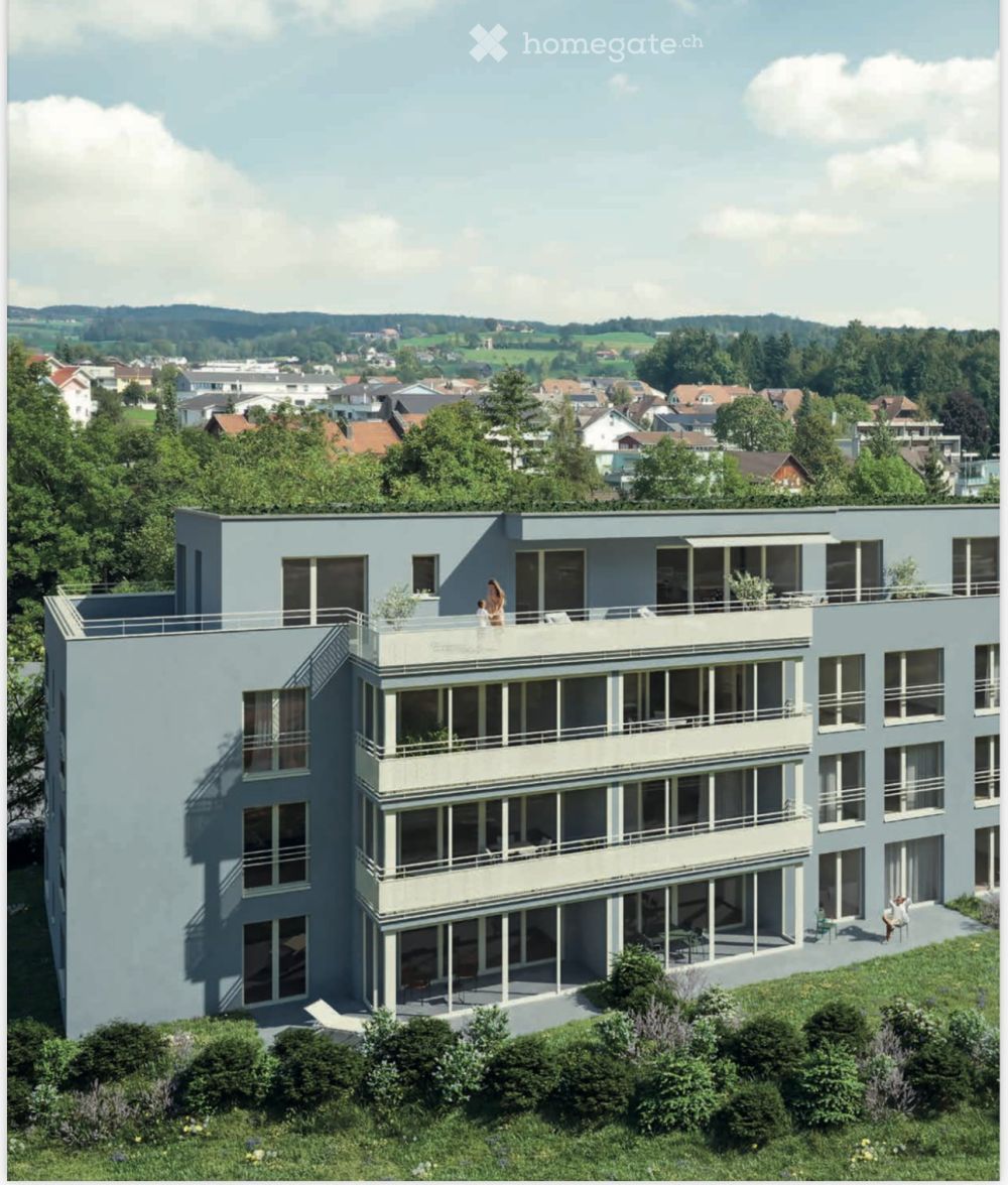 Exklusive 4½-Zimmer-Neubau-Gartenwohnung mit Wintergarten und grossem Garten in Ballwil - Bild 1