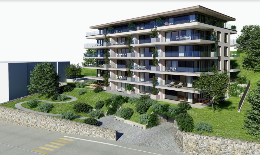 Appartement moderne de 3 pièces avec grand balcon et vue sur le lac. - Bild 9