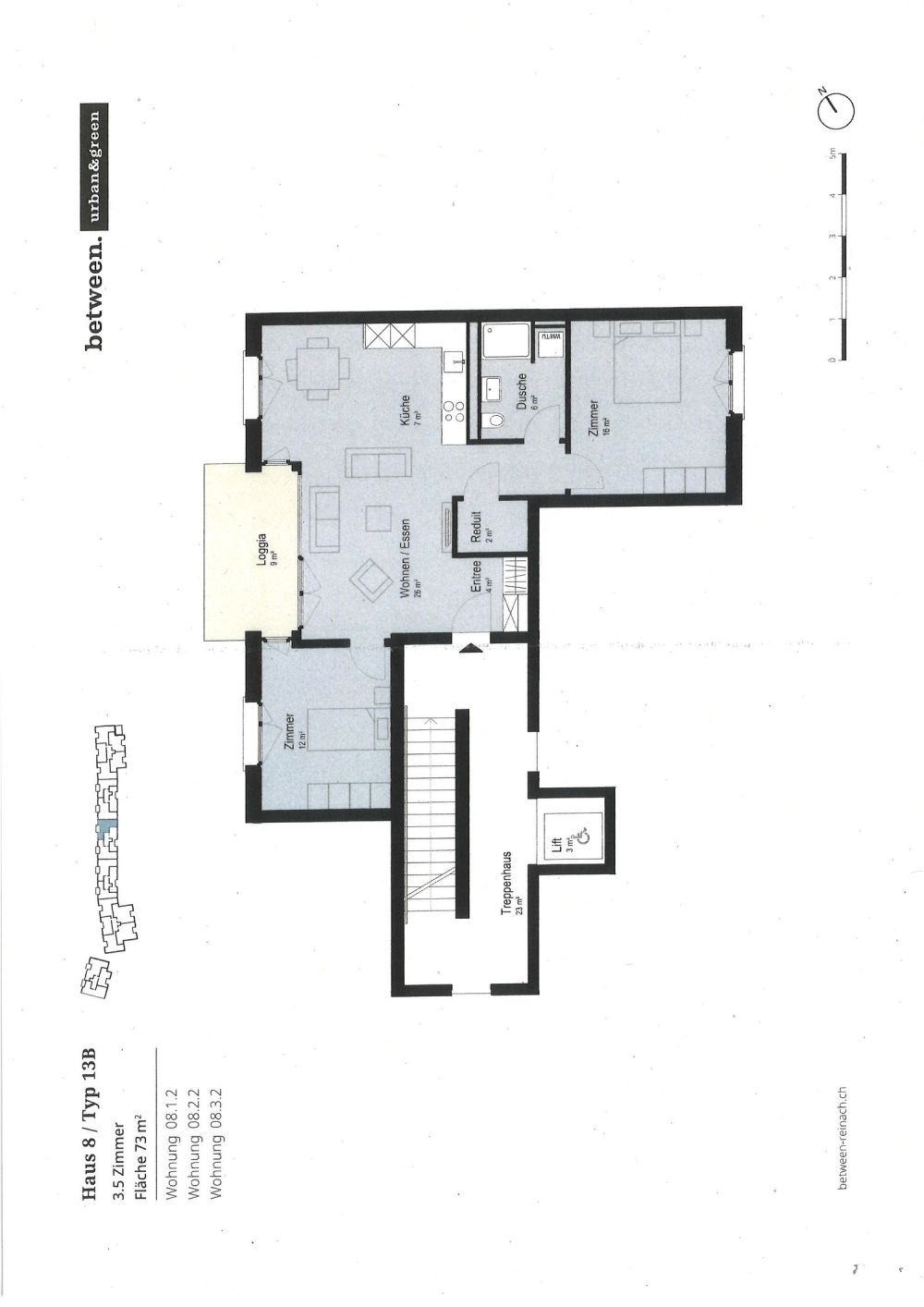 Top moderne 3,5-Zimmer-Whg (1.OG) mit Loggia, Lift + eigenem Waschturm - Bild 9