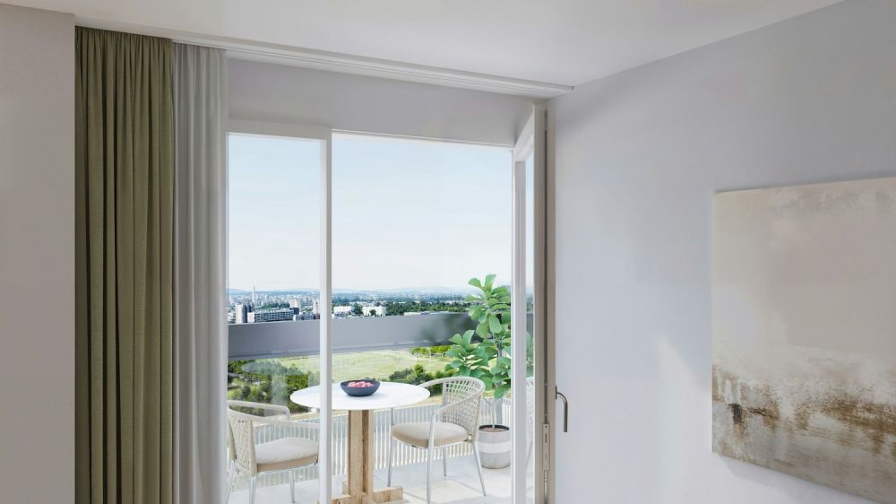 ERSTBEZUG: Hoch hinaus - Wohnen im SKY Stettbach - Balkon/Terrasse/Sitzplatz