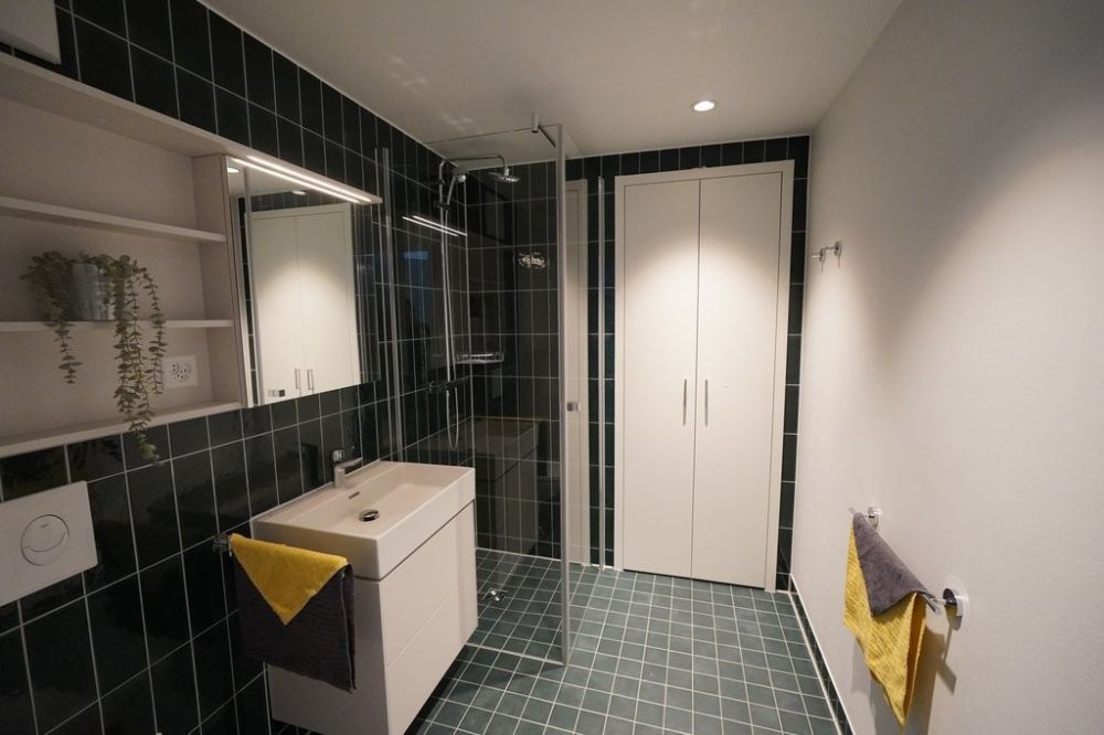 Urbanes Wohnen nahe Bahnhof Muttenz - Badezimmer