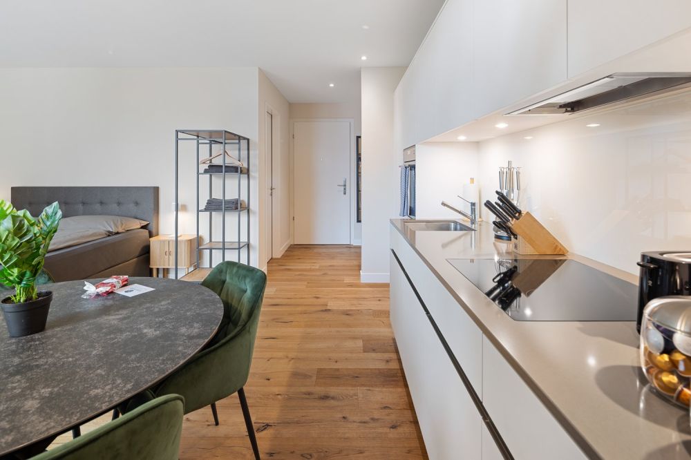 Grosszügiges möbliertes Studio mit Terrasse, Parkplatz & Co-Working-Zugang in Embrach, Zürich - Bild 8