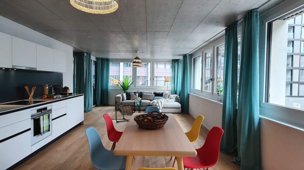 Wohnen in der neuen Überbauung "Tribsche"! - Wohnzimmer