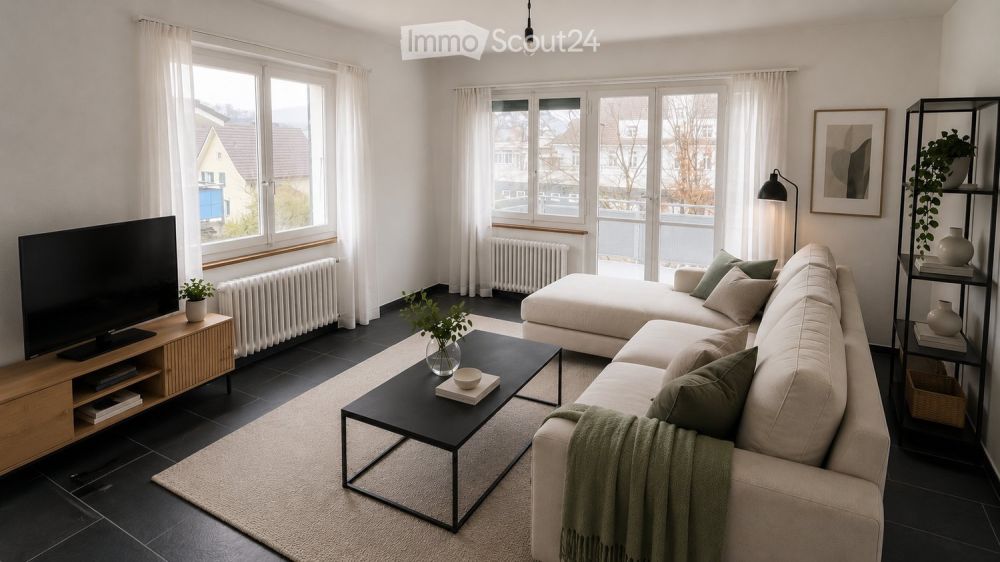 Komplett renovierte 4,5-Zi-Whg mit neuer Küche und neuem Bad für Schweizer - Bild 1