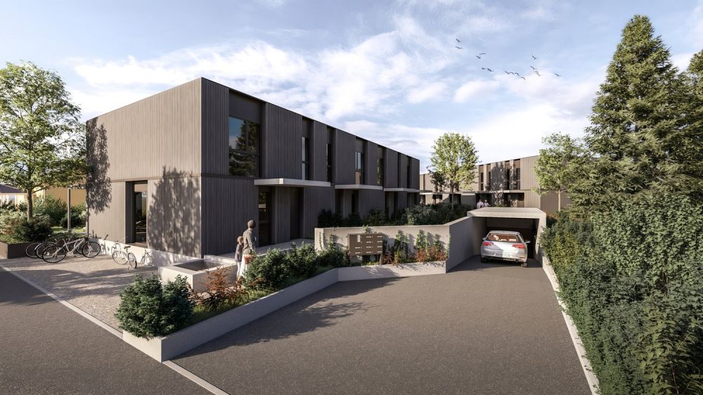 RESERVIERT: Grosszügiges 4.5-Zimmer Reiheneckhaus mit privatem Garten - Aussenansicht