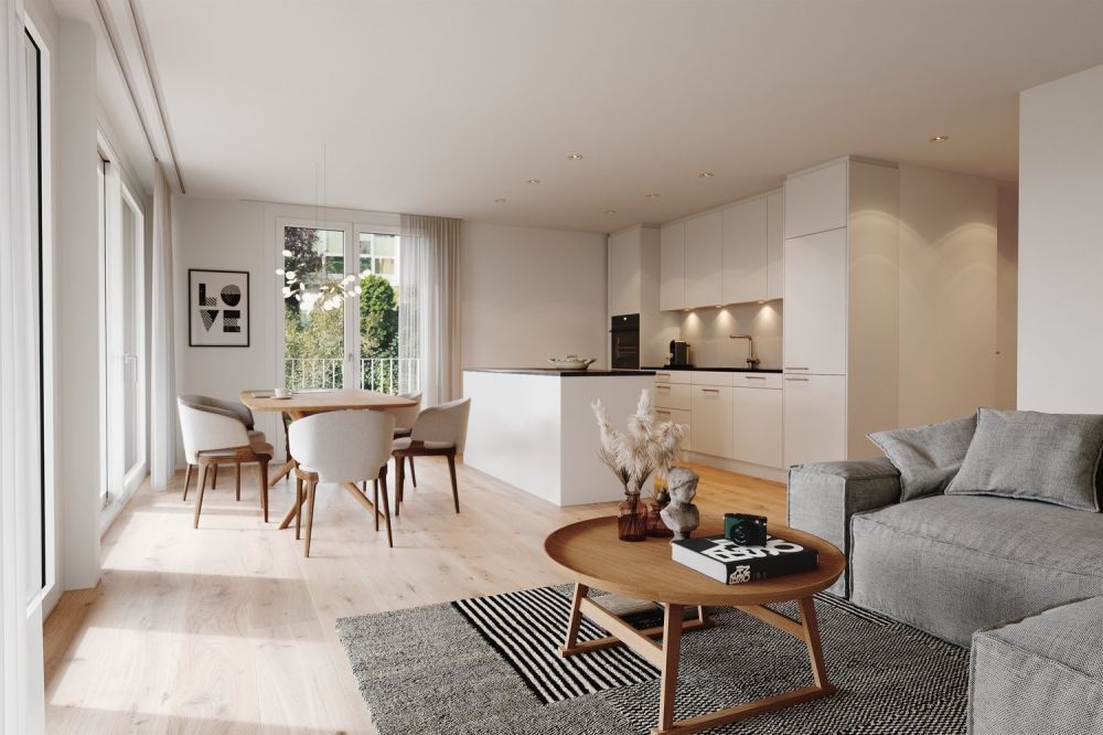 Erstvermietung - 3.5-Zimmer mit grossflächigem Garten - Wohnzimmer2