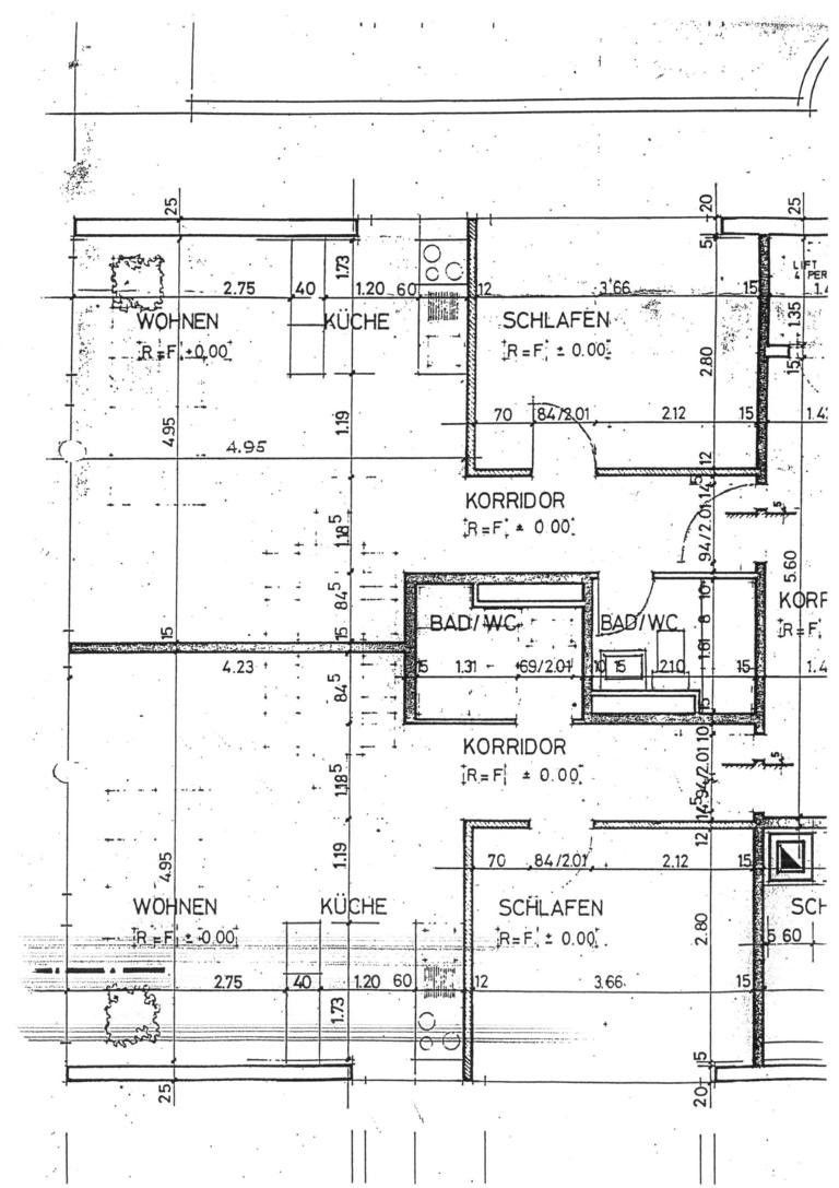 2-Zimmerwohnung im Länggass-Quartier - Grundrissplan
