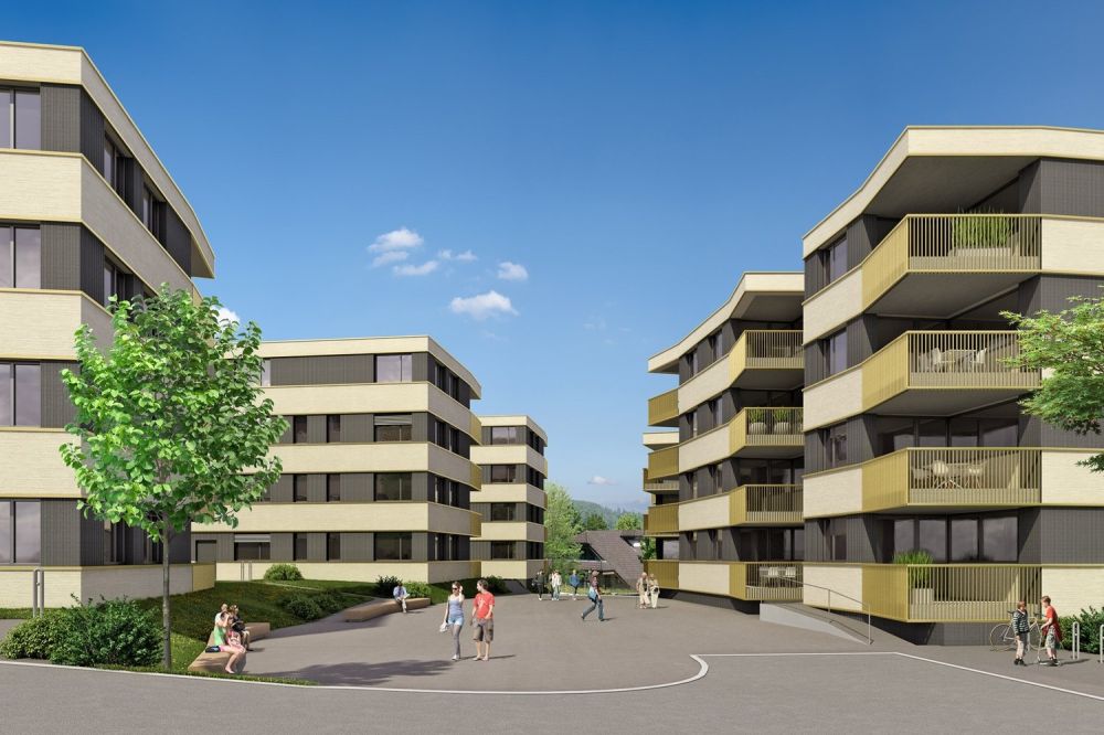 Moderne 3.5-Zimmer-Wohnung im EG in Rothrist zu vermieten - Aussen