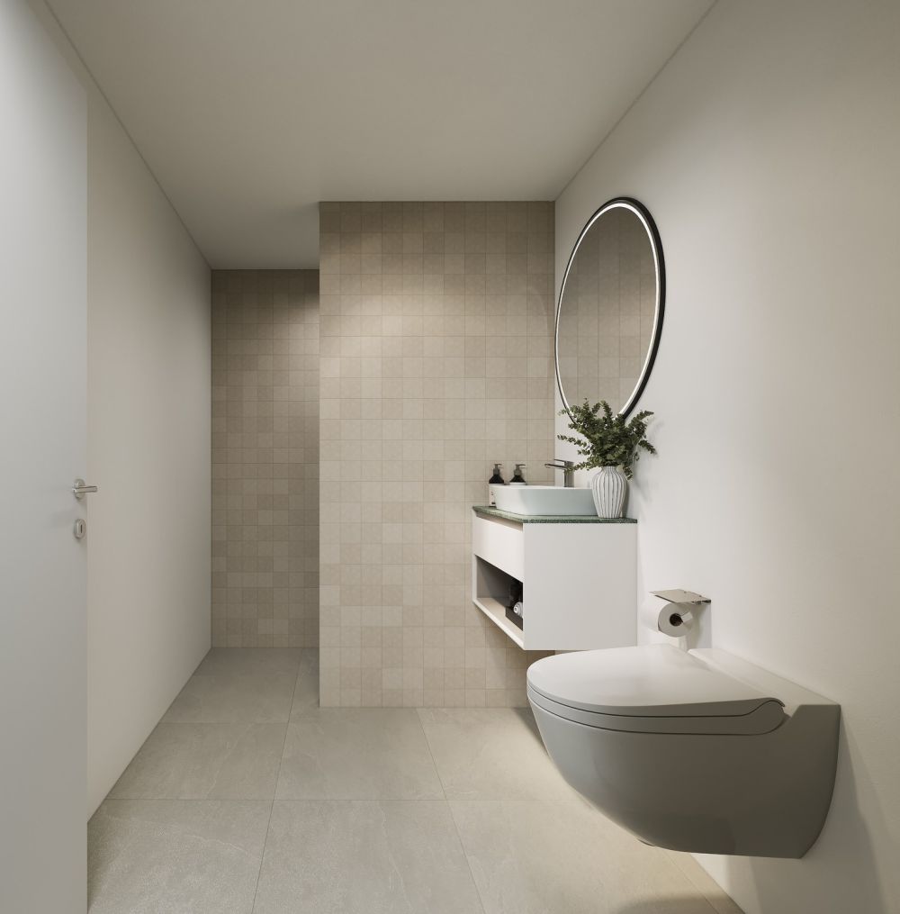 Grosszügige 4.5-Zimmer Neubauwohnung (125 m²)  Erstbezug ab 01. April 2026 in ruhiger Lage Birmensdorf - Dusche