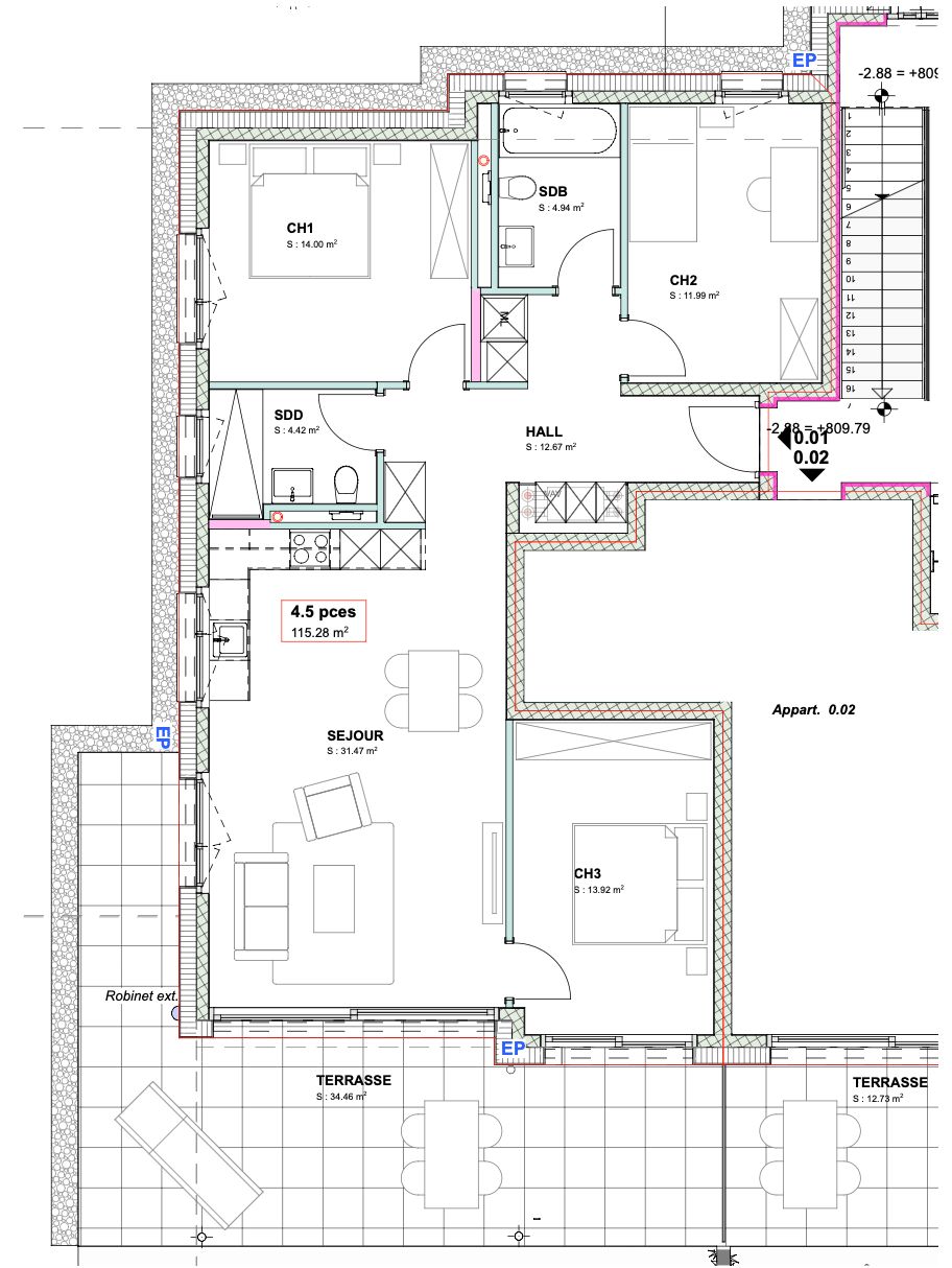 Nouvelle résidence à Savièse - Appartement 4.5 pièces neuf à louer - Bild 10