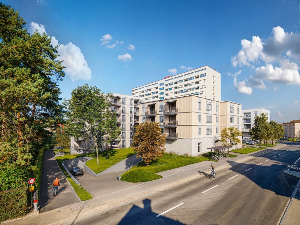 Erstvermietung KESSLERPLATZ  Urbanes Wohnen in der Stadt Schlieren - Besucheransicht Süd