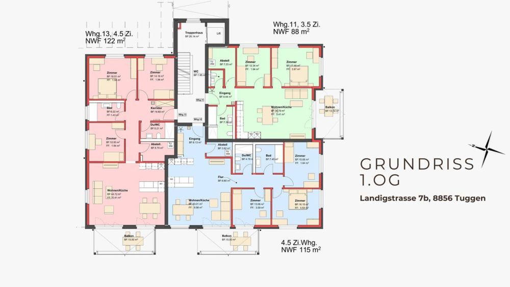 Erstvermietung - Exklusive 3.5-Zi-Neubauwohnungen im schönen Tuggen SZ - Bild 7
