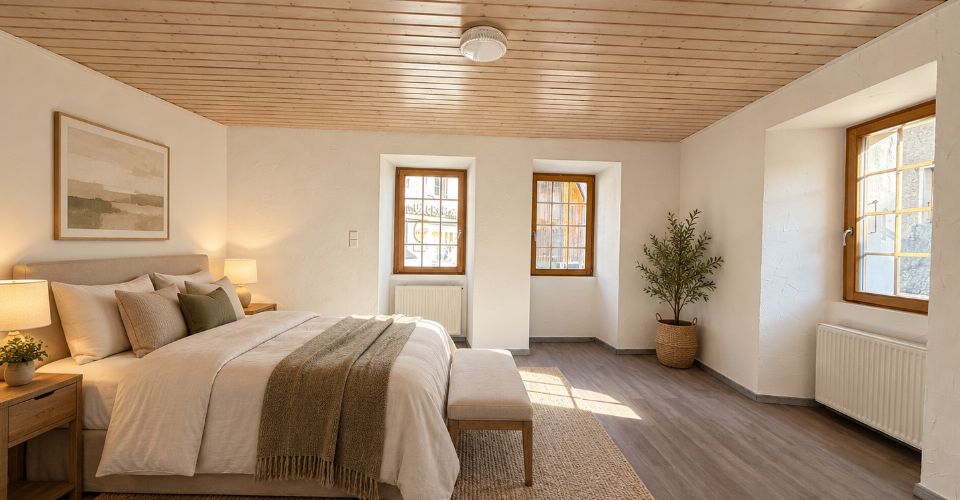 A louer à Muraz : appartement de 68 m2 avec chambre spacieuse et bureau séparé - Appartement 3 pièces - image - 3