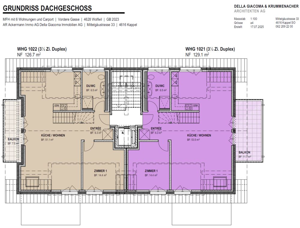 3.5-Zimmer-Maisonettewohnung im Neubau – ruhig & modern wohnen in Wolfwil - Bild 8