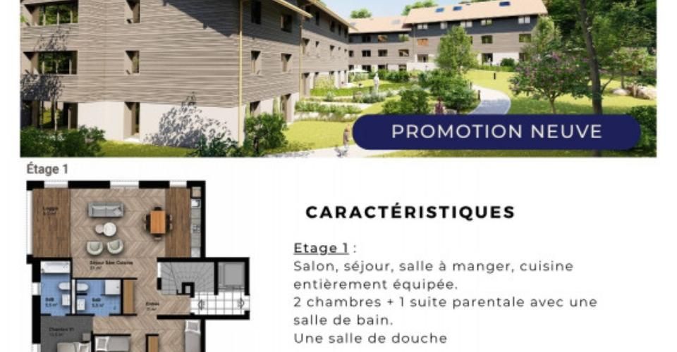 SATIGNY - Magnifique duplex neuf dans un écrin de verdure ! - Appartement 7 pièces - image - 1