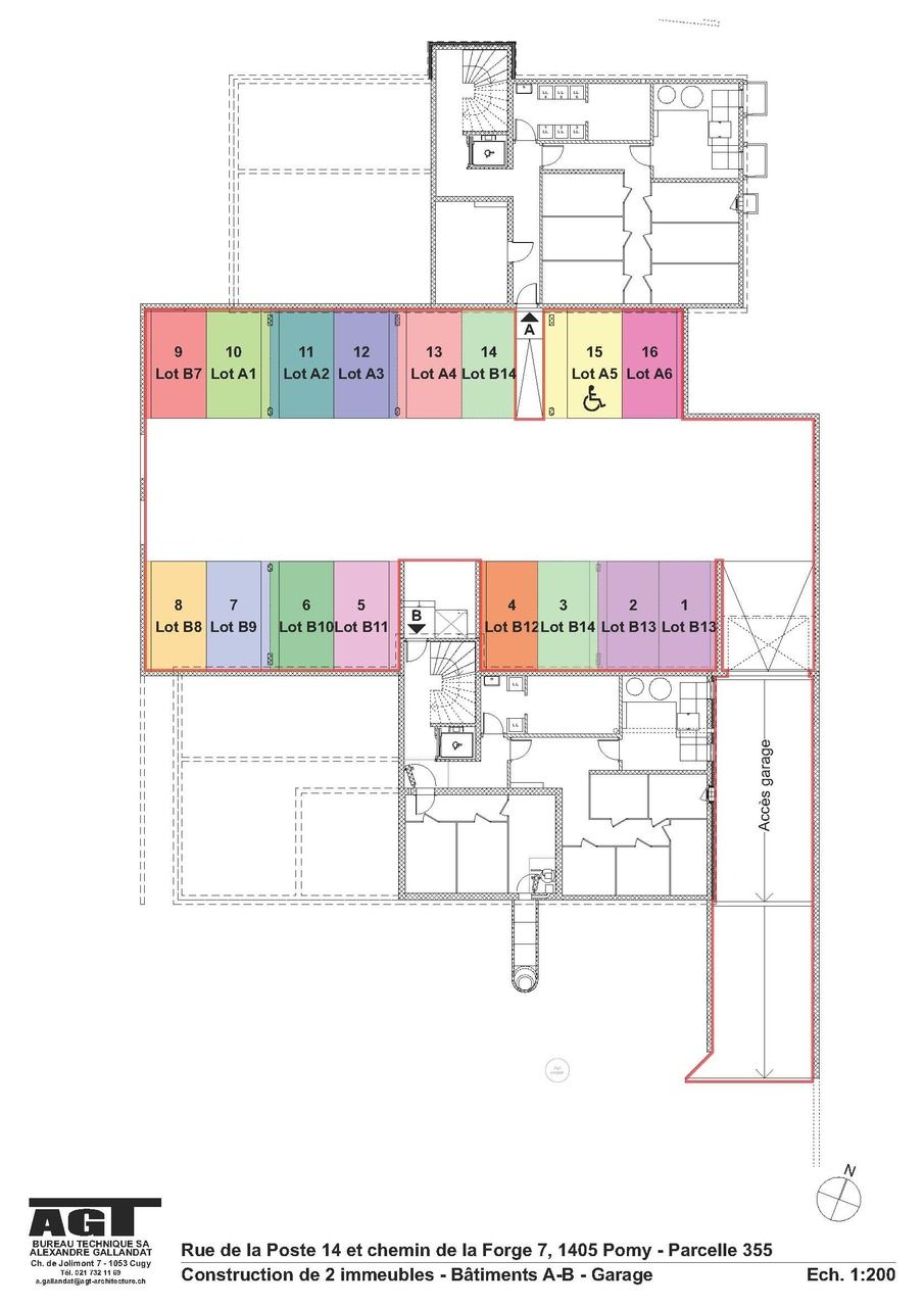 A louer à Pomy le dernier 3 1/2 pièces 1 er étage avec 2 balcons - garage sous-terrain