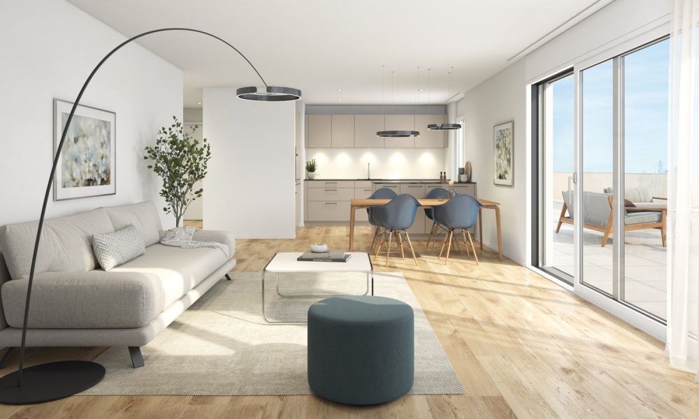 Neubau-Erstbezug Attika-Wohnung – stilvolles Wohnen an zentraler Lage in Grenchen - Bild 1