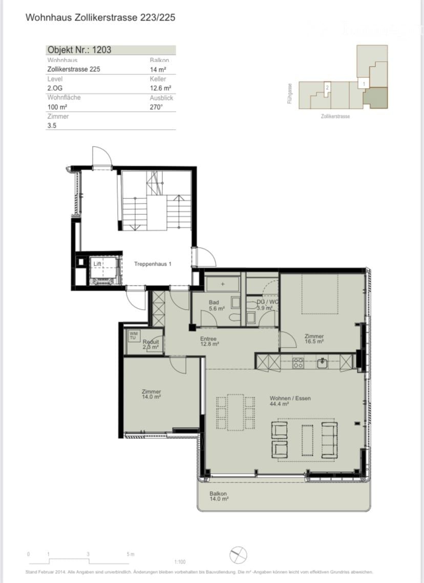 Stunning 3.5-Room Apartment with Lake View in Zürich 8008 - Bild 13