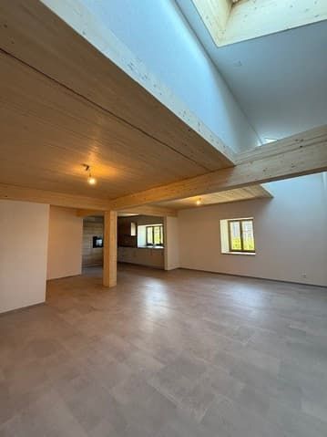 A louer, magnifique logement de 3.5 pièces dans une ferme rénovée - séjour