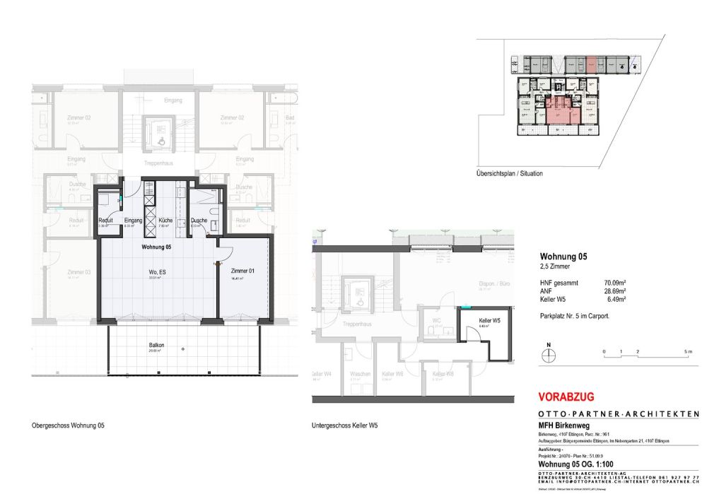 Moderne 2.5-Zimmer-Wohnung 1.OG (Neubau) mit gedecktem Balkon - Bild 4