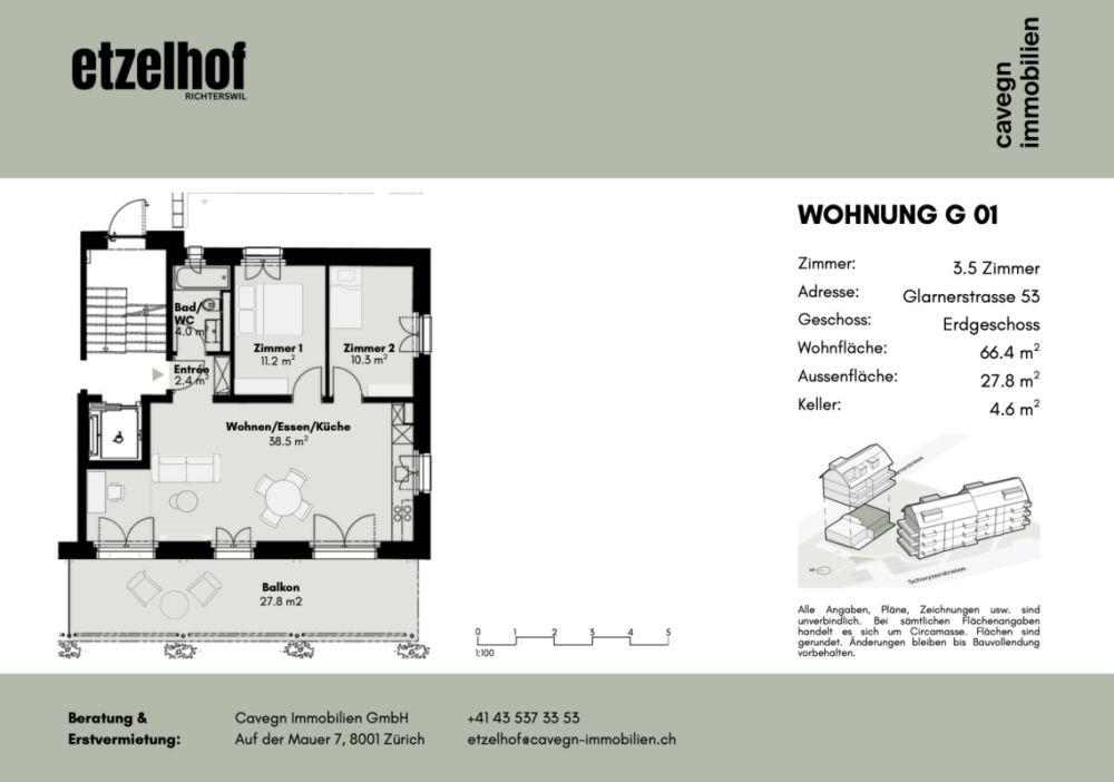 Erstbezug Etzelhof: Naturnah wohnen - Grundriss G01